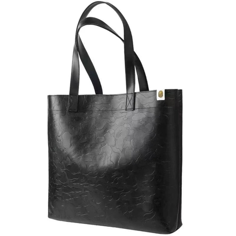 BAPE PU Leather Large Capacity Tote Bag - Detail View 2