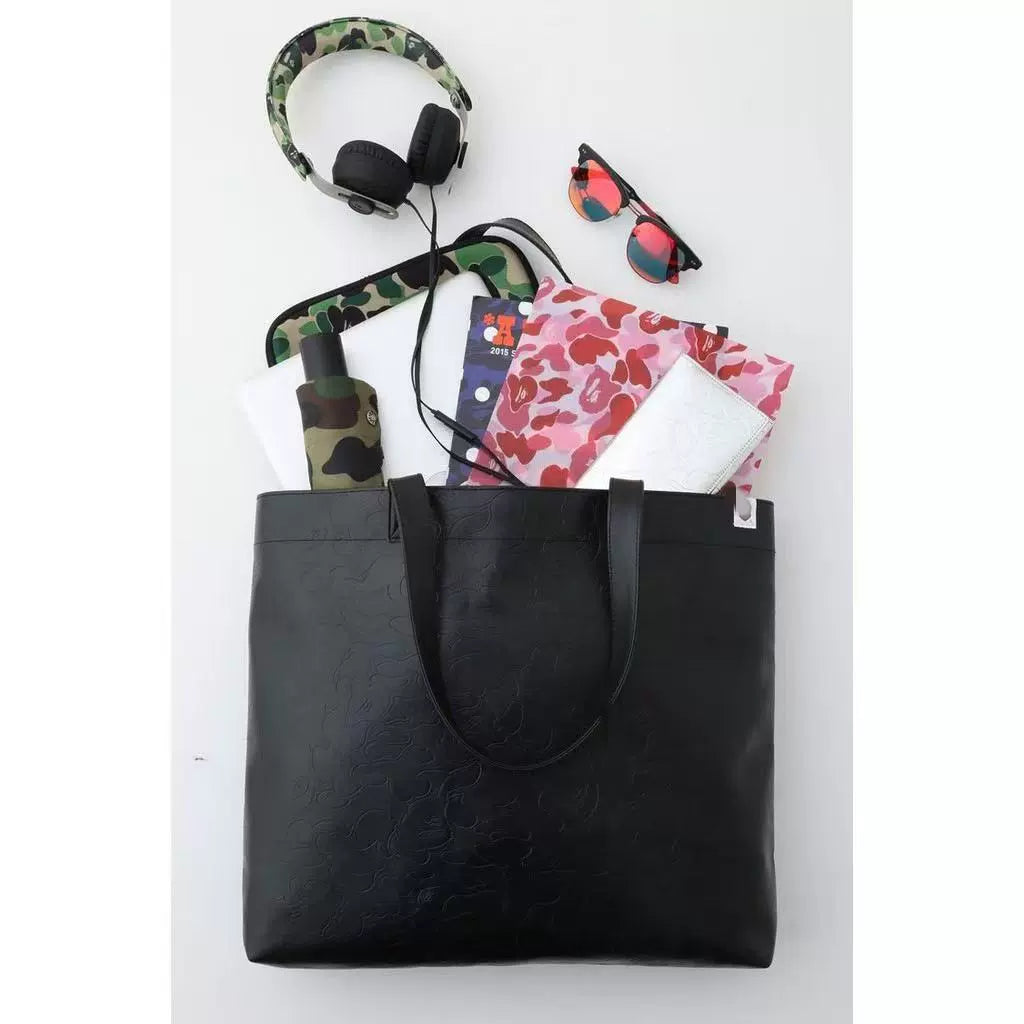 BAPE PU Leather Large Capacity Tote Bag - Detail View 4