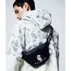 BAPE PU Leather Graphic Chest Sling Bag - Detail View 2
