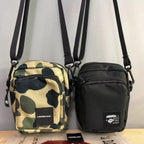 BAPE Camo Nylon Phone Crossbody Bag - Camo Camera Bag - View 1