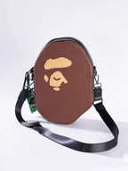BAPE PU Leather Graphic Crossbody Shoulder Bag - New Season Crossbody Bag - View 1
