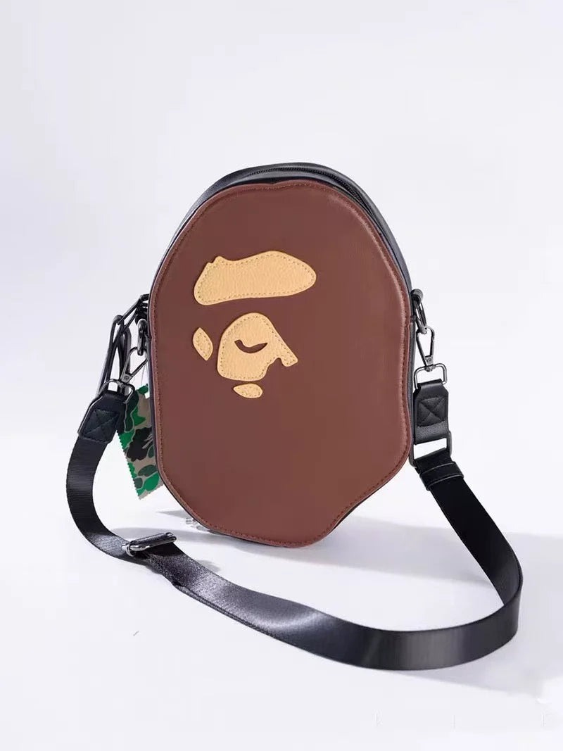 BAPE PU Leather Graphic Crossbody Shoulder Bag - New Season Crossbody Bag - View 1