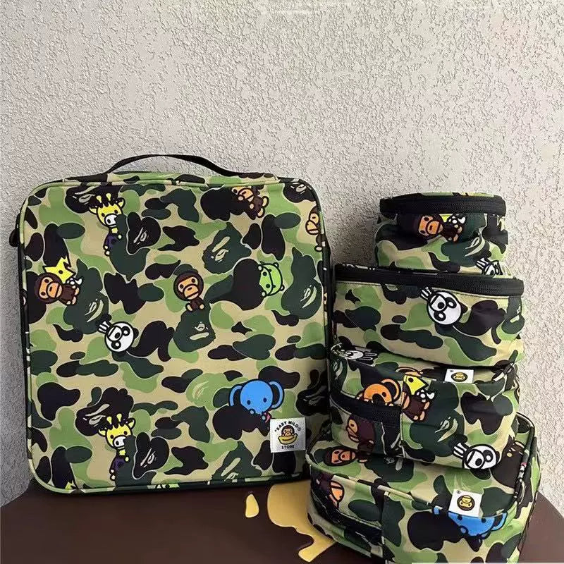 Baby Milo Camo Cartoon Travel Organizer Set - Camo Five-piece Set - View 1