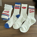 Nike Mid-Cut Athletic Socks — 3 Pairs, Sweat-Wicking Terry Sole