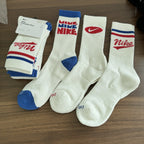 Nike Mid-Cut Athletic Socks — 3 Pairs, Sweat-Wicking Terry Sole