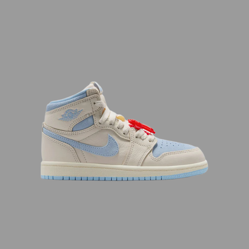 Air Jordan 1 Retro High OG Psychic Blue Preschool Lifestyle Shoe - Pale Ivory/Psychic Blue/Coconut Milk