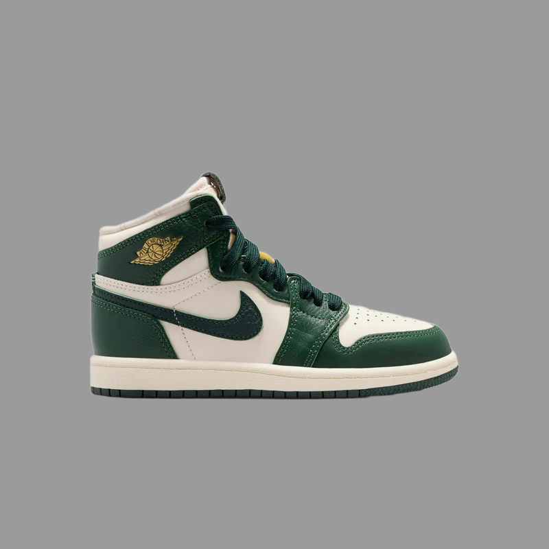 Air Jordan 1 Retro High OG Pro Green Preschool Lifestyle Shoe