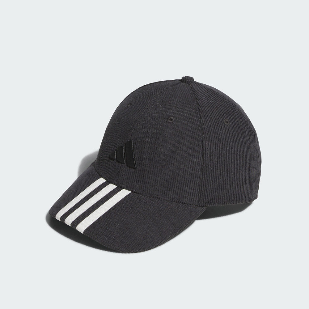 Adidas Baseball 3-Stripes Cap | Curved Brim Sport Hat | Core Black
