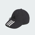 Adidas Baseball 3-Stripes Cap | Curved Brim Sport Hat | Core Black