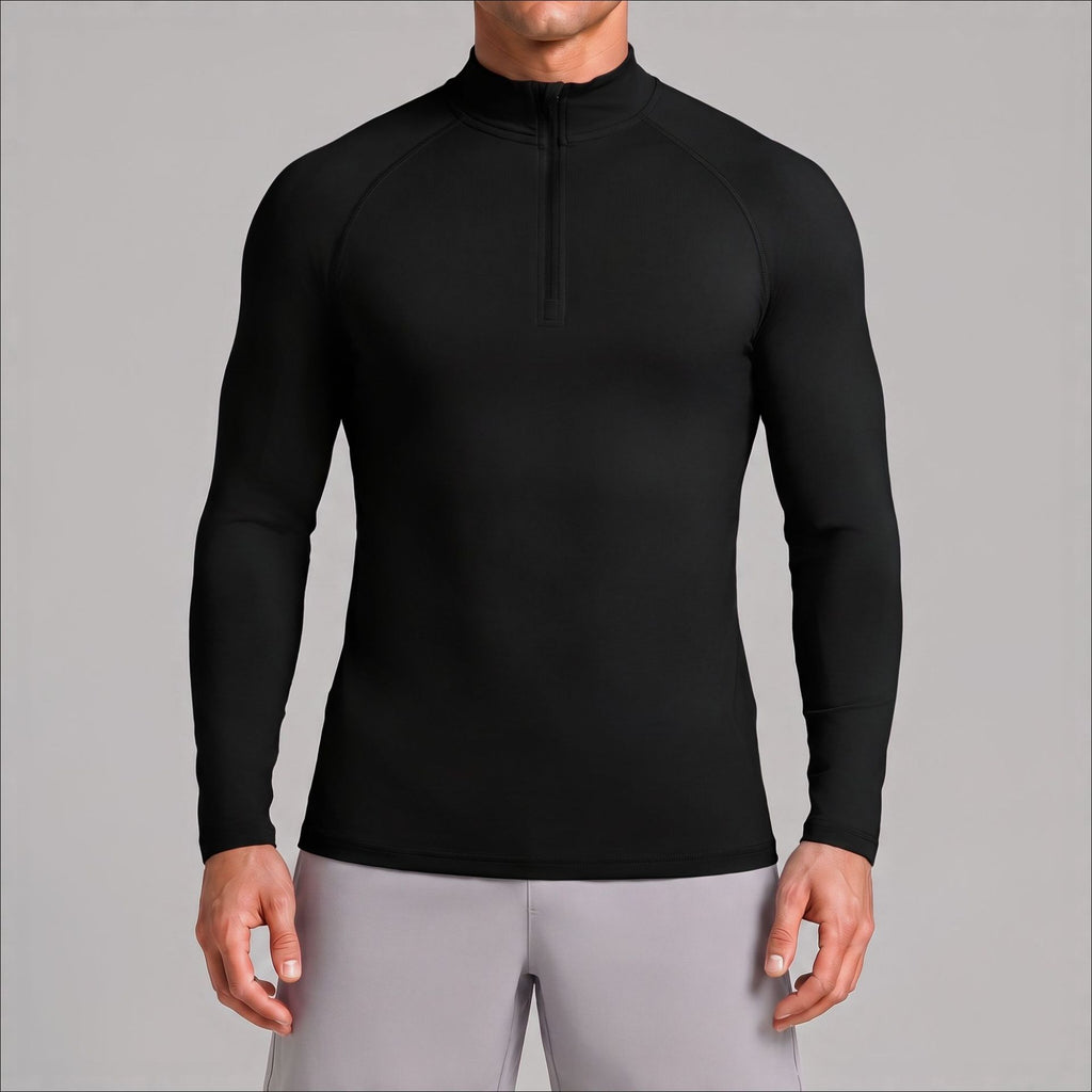 Men's Half-Zip Sun-Protective Athletic Top