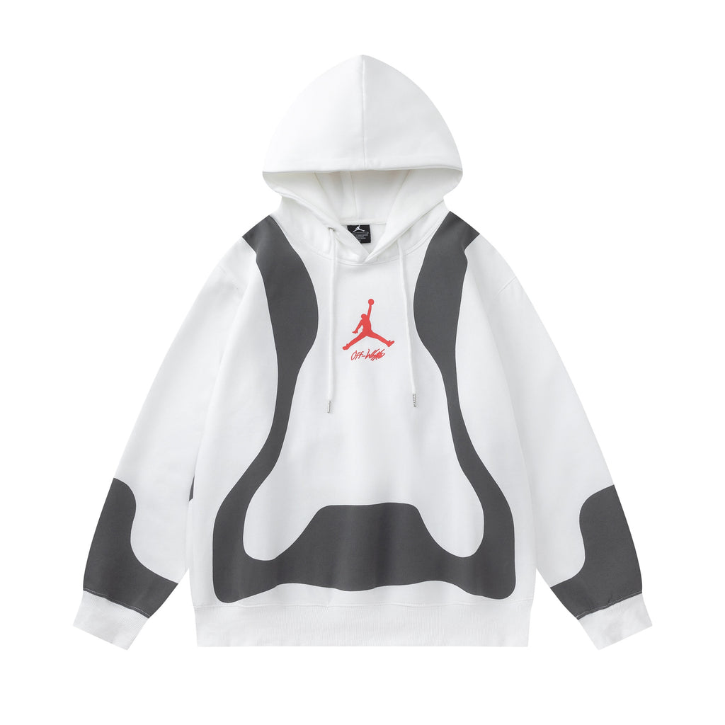 Jordan AJ × OW Collaboration Embroidered Hoodie
