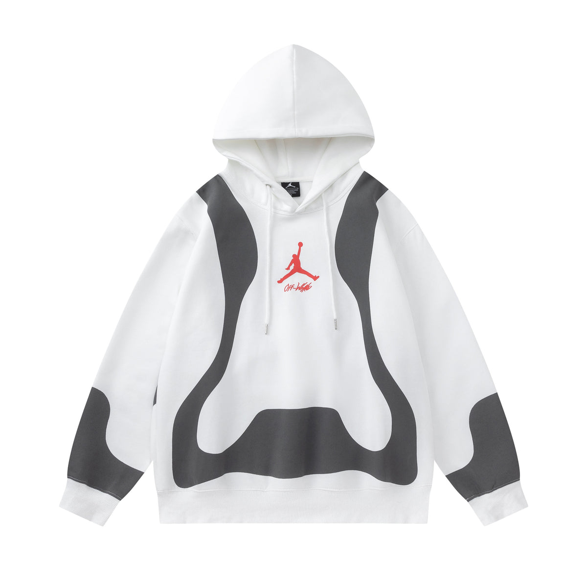 Jordan AJ × OW Collaboration Embroidered Hoodie