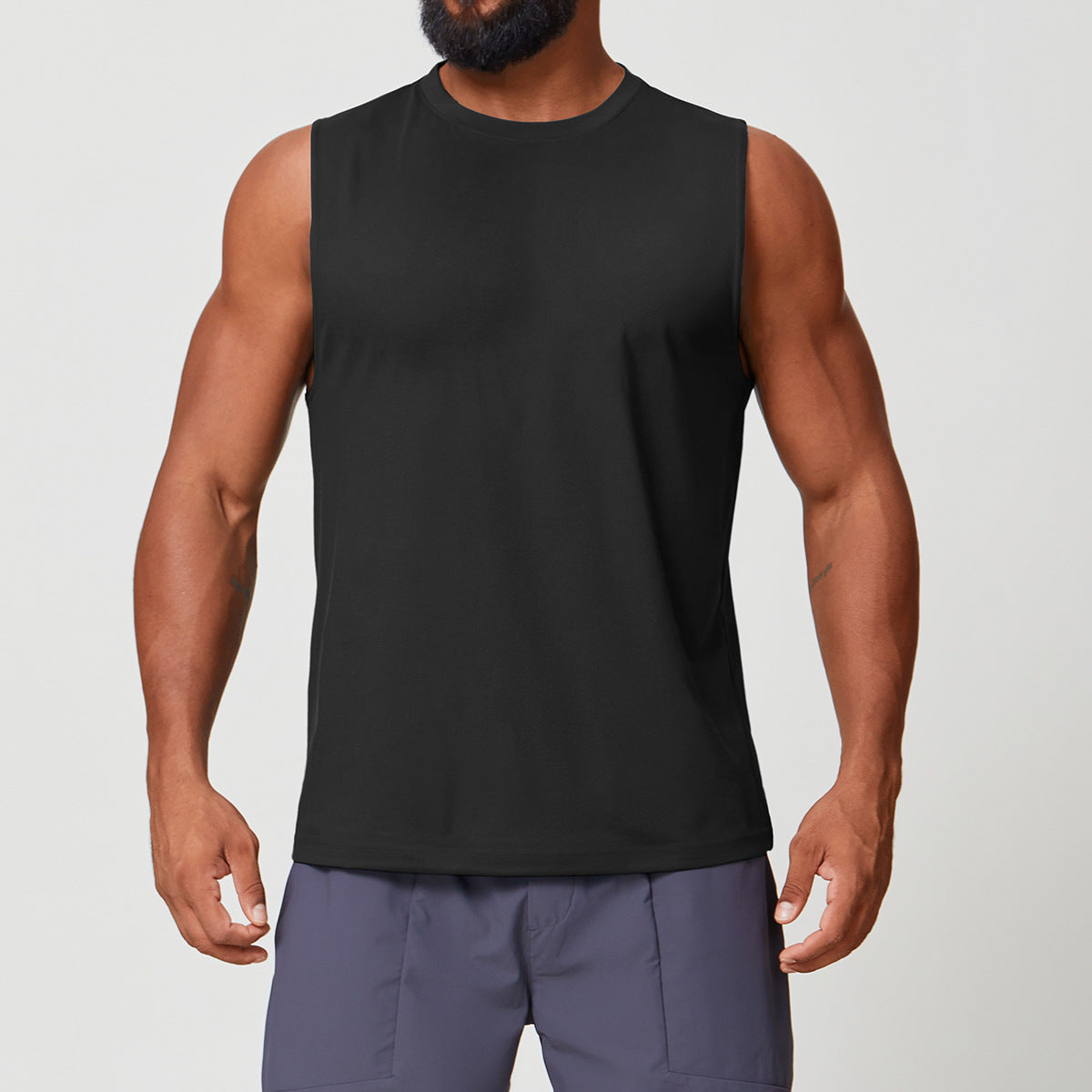 Men's Sleeveless Athletic Tank Top for Yoga & Training