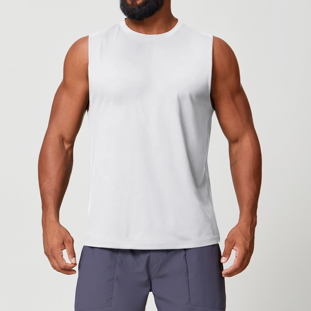 Men's Sleeveless Athletic Tank Top for Yoga & Training