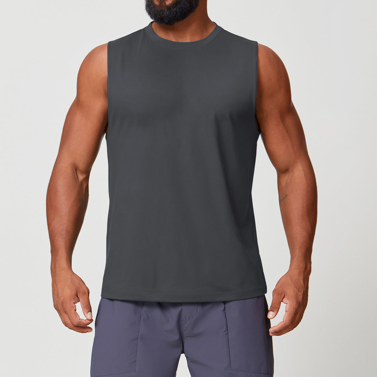 Men's Sleeveless Athletic Tank Top for Yoga & Training