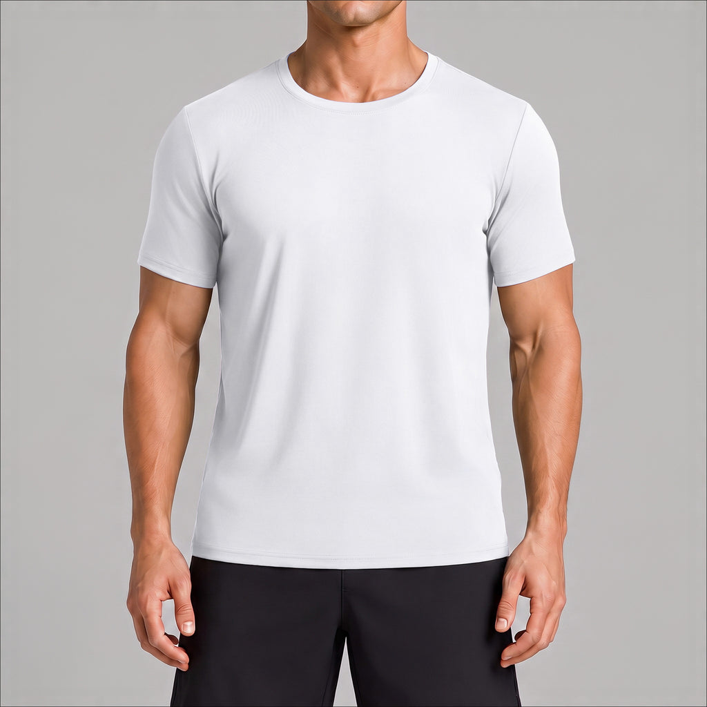 Men's Quick-Dry Crewneck Athletic T-Shirt