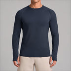 Men's Breathable Long-Sleeve Athletic T-Shirt
