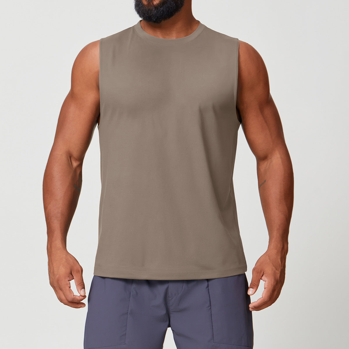 Men's Sleeveless Athletic Tank Top for Yoga & Training