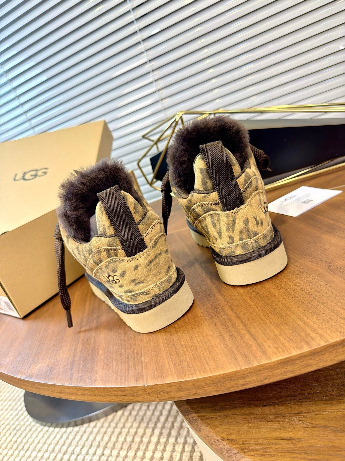 UGG Leopard Mel Suede Mesh Low-Top Shoes - product view 7