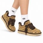 UGG Leopard Mel Suede Mesh Low-Top Shoes - side-angle hero view