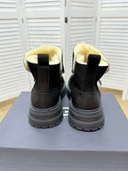 UGG Black Exposed-Shearling Ankle Boots - product view 7