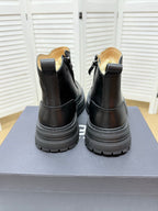 UGG Black Leather Side-Zip Boots - product view 8