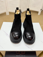 UGG Black Pull-On Leather Chelsea Boots - product view 2