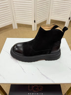 UGG Black Pull-On Leather Chelsea Boots - product view 3