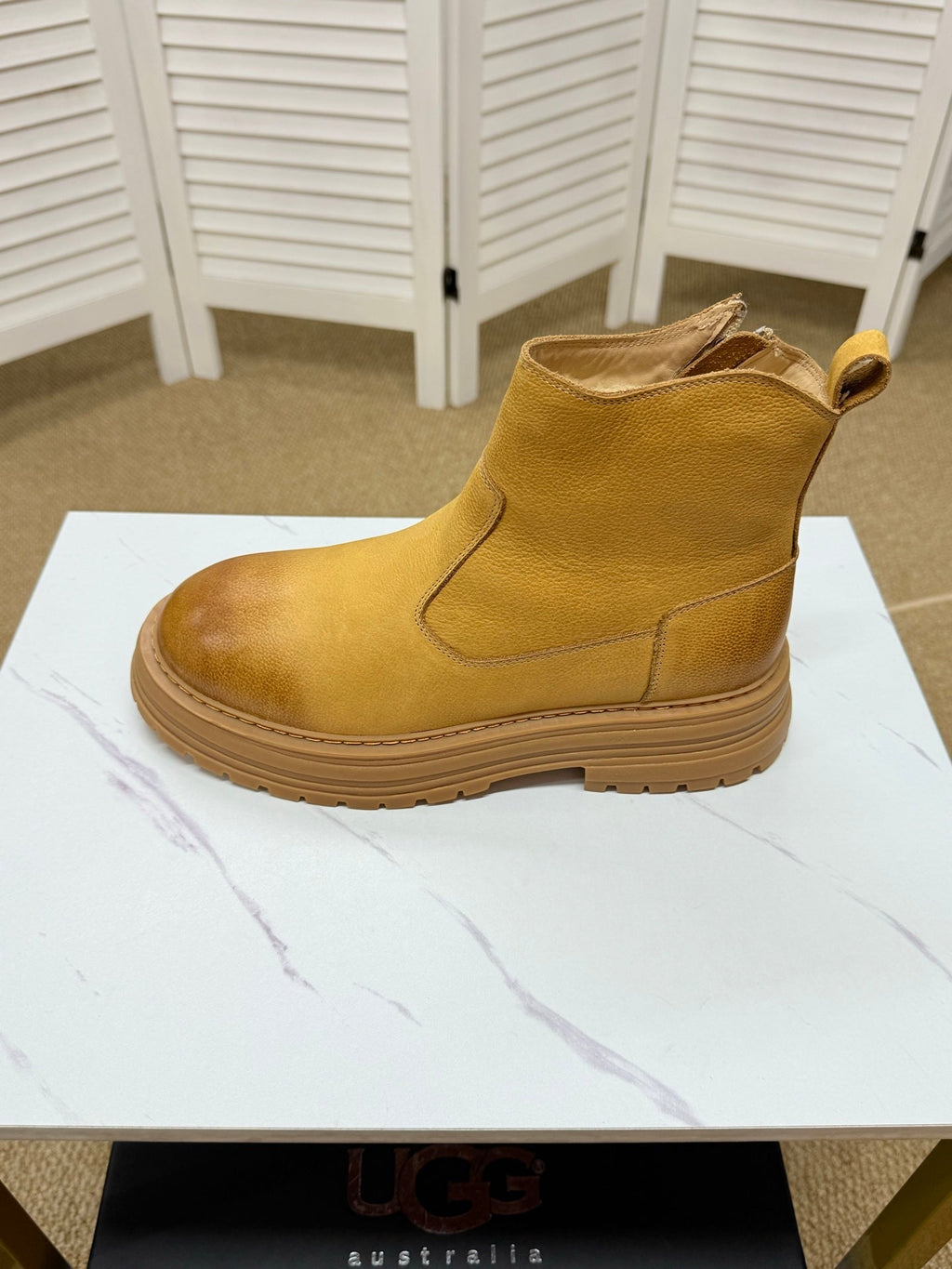 UGG Chestnut Leather Chelsea Boots - product view 3