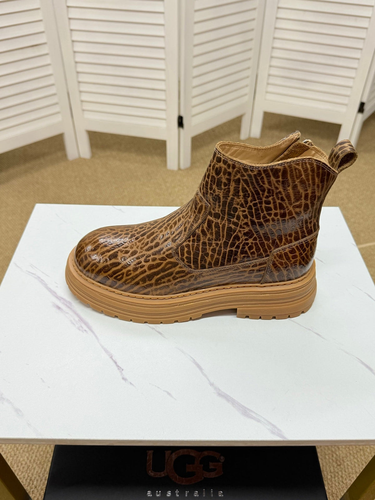 UGG Leopard Suede Chelsea Boots - product view 3