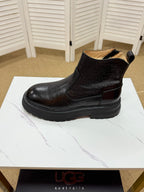 UGG Black Leather Chelsea Boots - product view 3