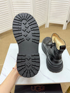 UGG Black Leather Chelsea Boots - product view 7