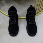 UGG Black Nubuck Lace-Up Winter Boots - product view 5