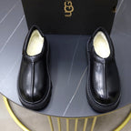UGG Black Leather Slip-On Casual Shoes - product view 2