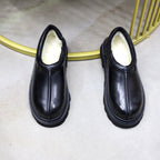 UGG Black Leather Slip-On Casual Shoes - product view 4