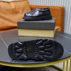 UGG Black Leather Slip-On Casual Shoes - product view 9