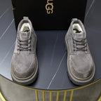 UGG Gray Suede Lace-Up Casual Shoes - product view 2