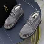 UGG Gray Suede Lace-Up Casual Shoes - product view 3