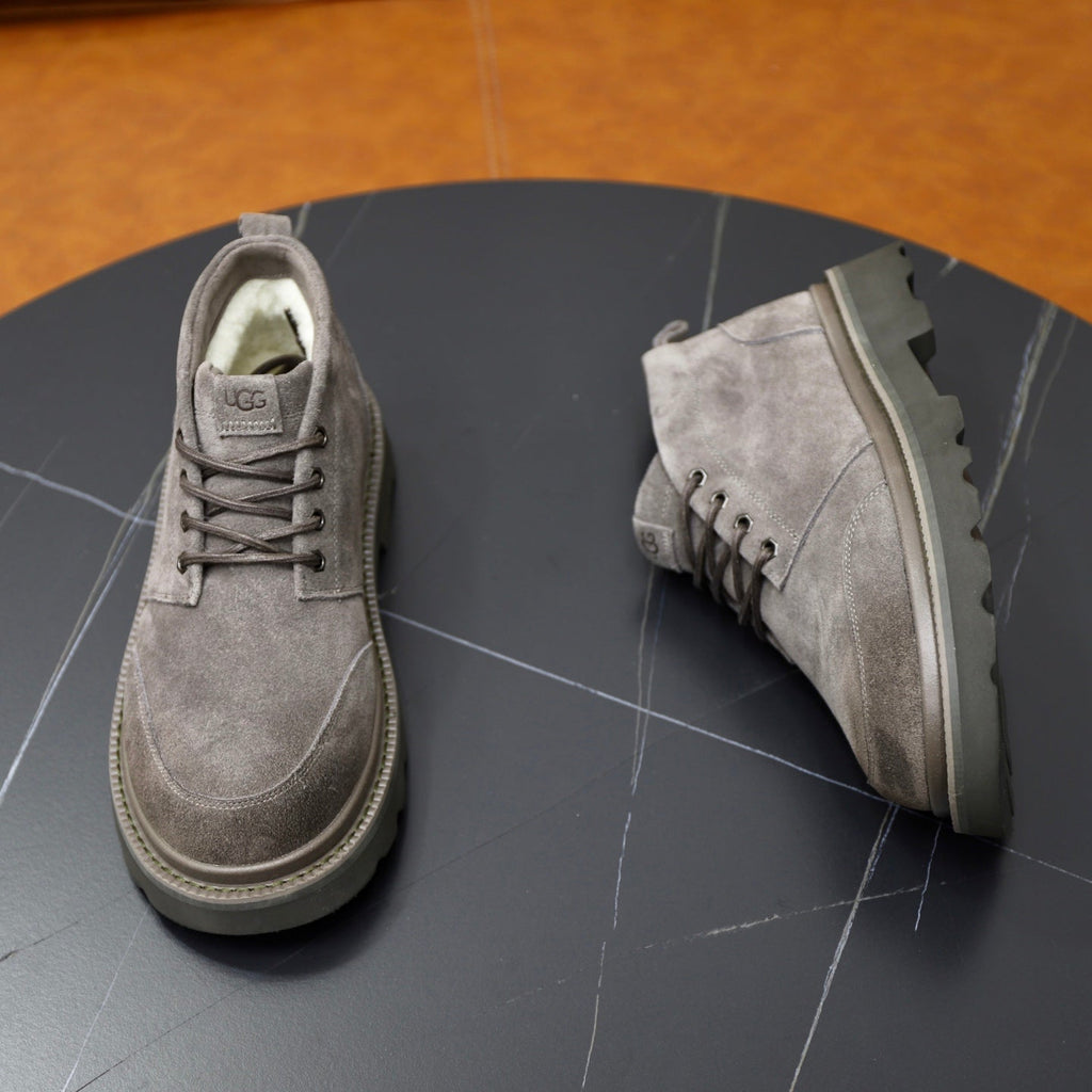 UGG Gray Suede Lace-Up Casual Shoes - product view 7