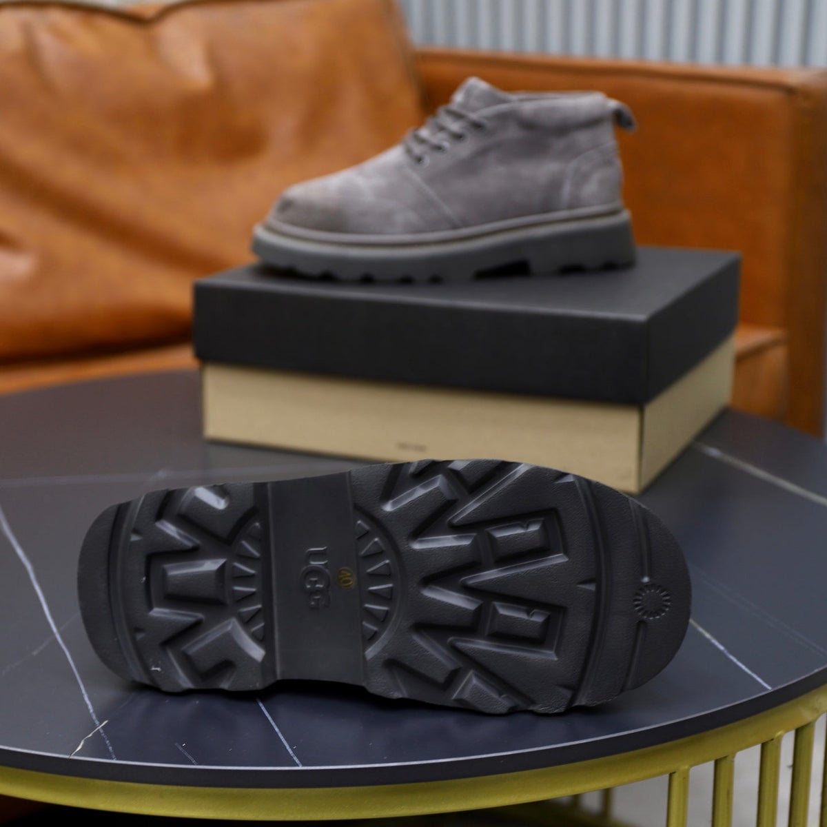 UGG Gray Suede Lace-Up Casual Shoes - product view 9