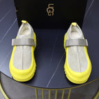 UGG Gray Neon-Yellow Strap Platform Shoes - product view 2