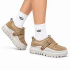 UGG Beige Strap Platform Casual Shoes - side-angle hero view