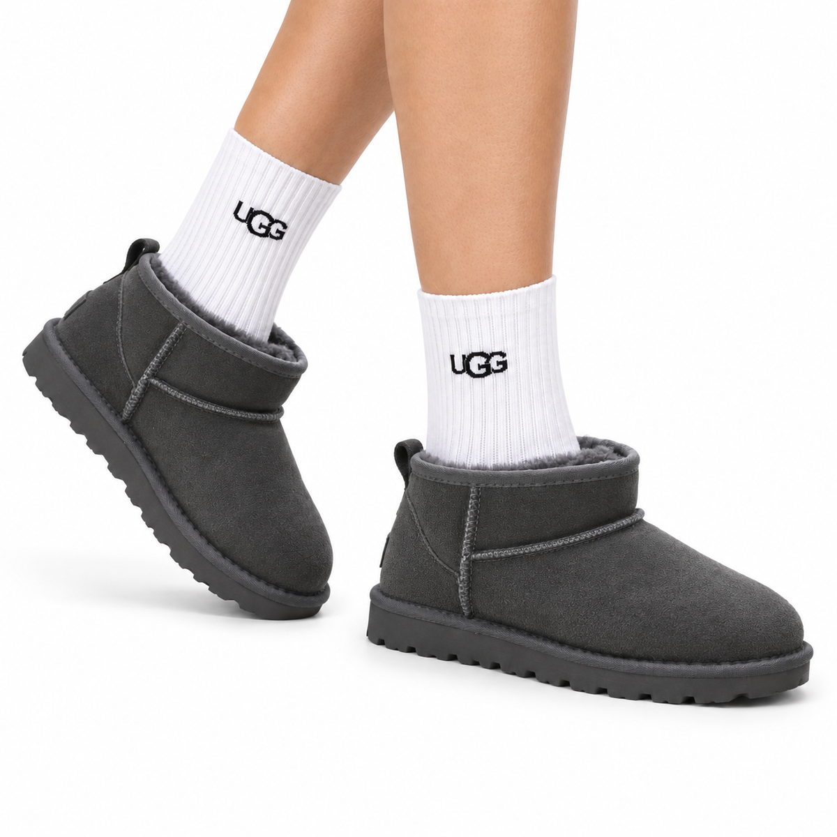 UGG Classic Ultra Mini Platform Ankle Boots - side-angle hero image