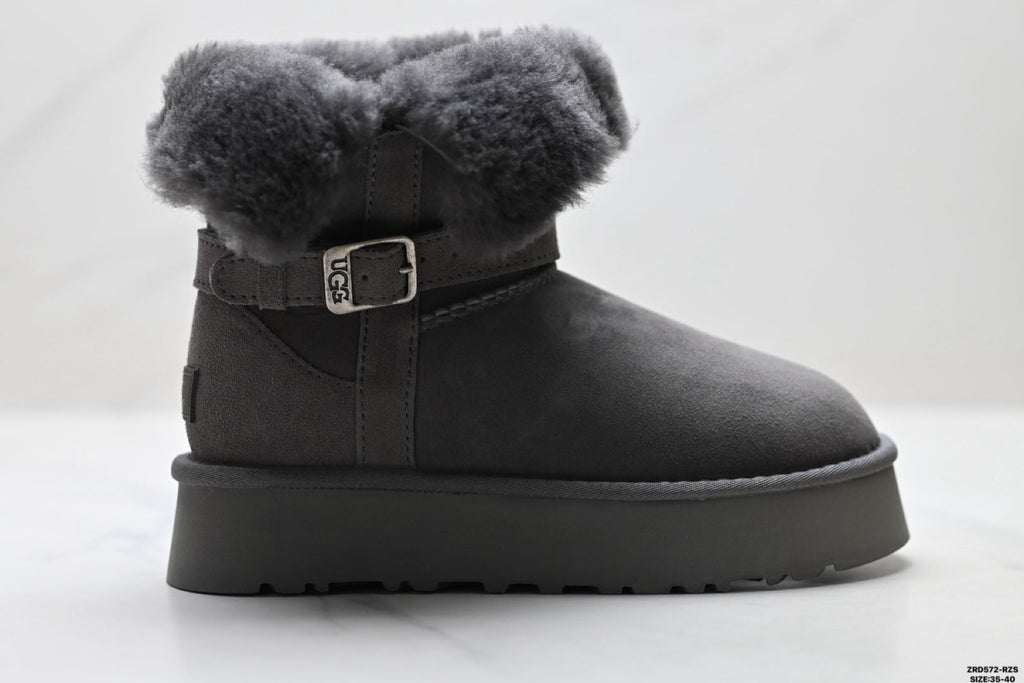 UGG Classic Mini Heritage Fluff Buckle Boots - product image 2