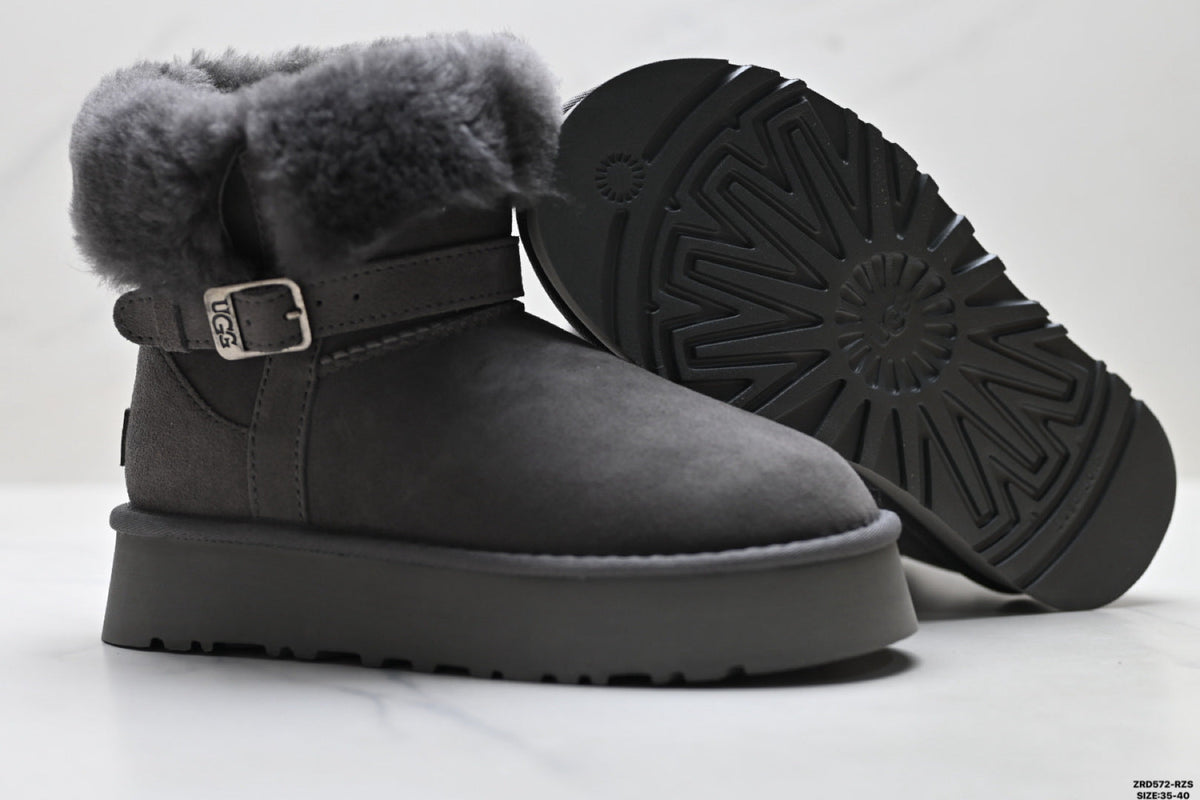 UGG Classic Mini Heritage Fluff Buckle Boots - product image 6