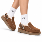 UGG Golden Family Shearling Buckle Clogs - side-angle hero image