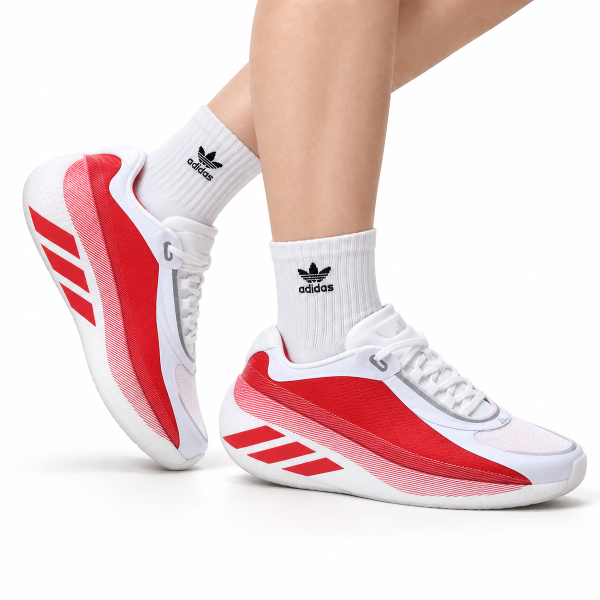 Adidas Performance Red White Running Shoes