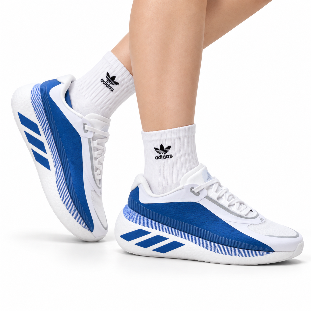 Adidas Performance Blue White Running Shoes