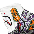 BAPE Purple Camo Shark Zipper Double Hoodie - image 4