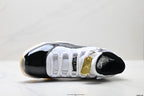 Air Jordan 11 Retro White Black Sail and Gold Unisex Sneakers Style 03 detail view 1